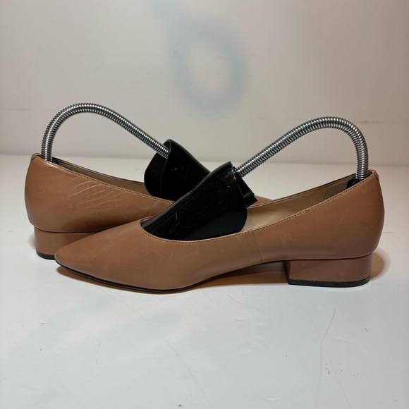 Cole Haan Women’s Vesta Skimmer Pointed Toe Tan Beige Leather Flats Size 8B - Picture 3 of 10